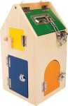 Zabawka edukacyjna dla Dzieci Domek z Zamkami - drewniana 4432