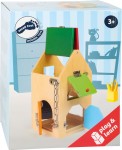 Zabawka edukacyjna dla Dzieci Domek z Zamkami - drewniana 4432