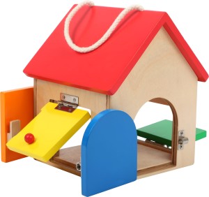 Domek Edukacyjny z Zamkami dla Dzieci