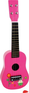Gitara Ukulele drewniane dla Dzieci - zdobione